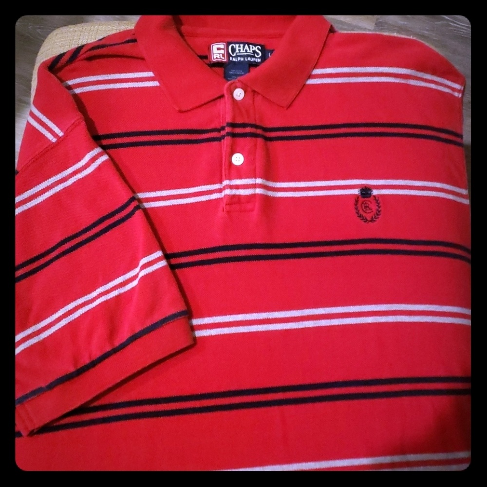 Vintage L Chaps Ralph Lauren Short sleeve Polo